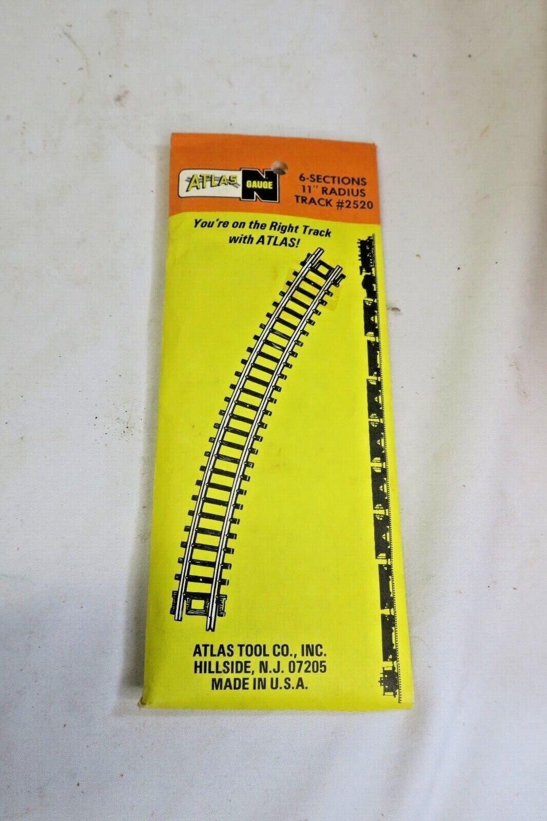 ATLAS 6-SECTIONS 11" RADIUS TRACK 2520 - WISE GUYS HOBBIES LLC