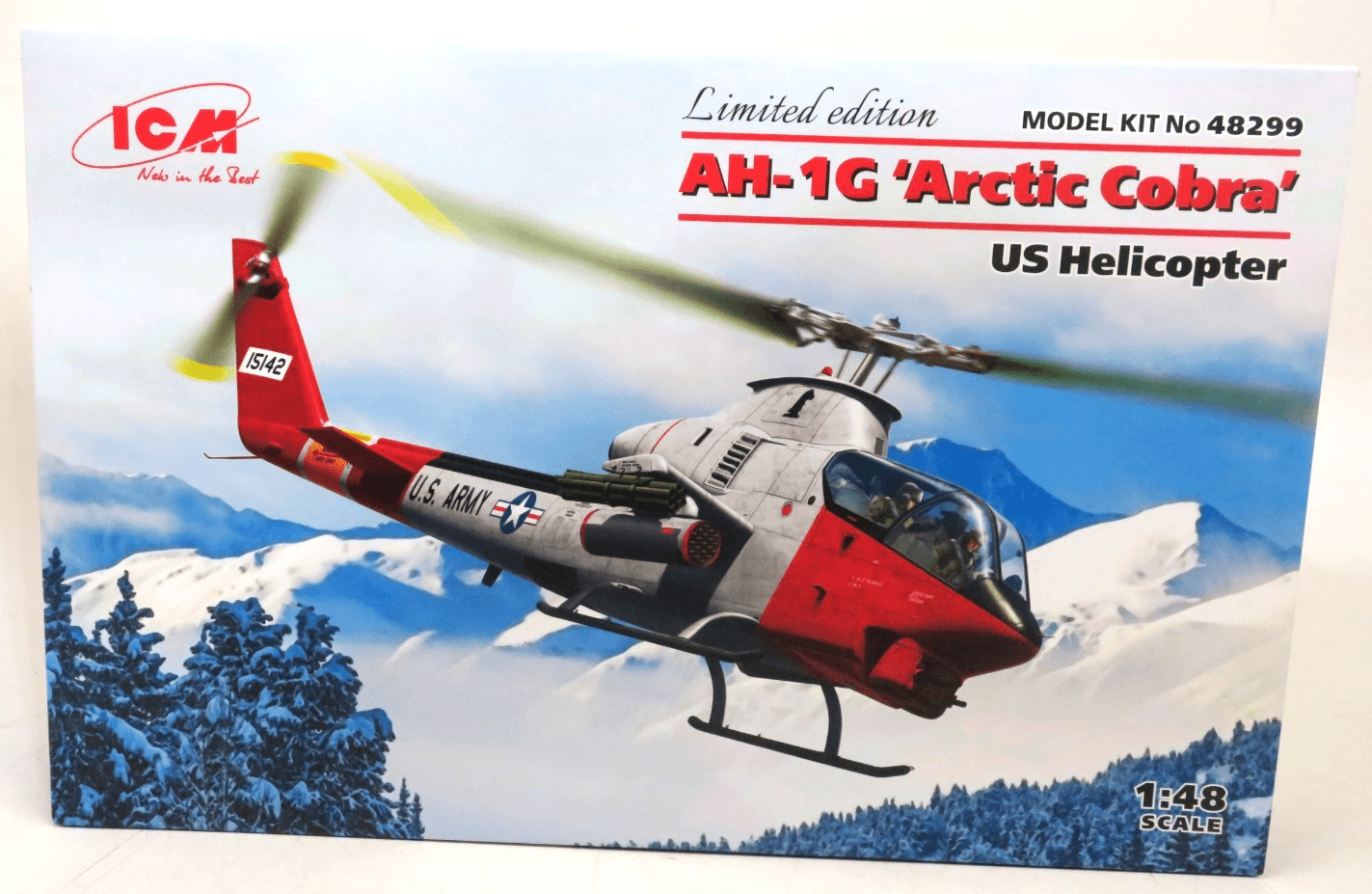 ICM 1/48 AH-1G 'Arctic Cobra' US Helicopter Model Kit 48299 - WISE GUYS HOBBIES LLC