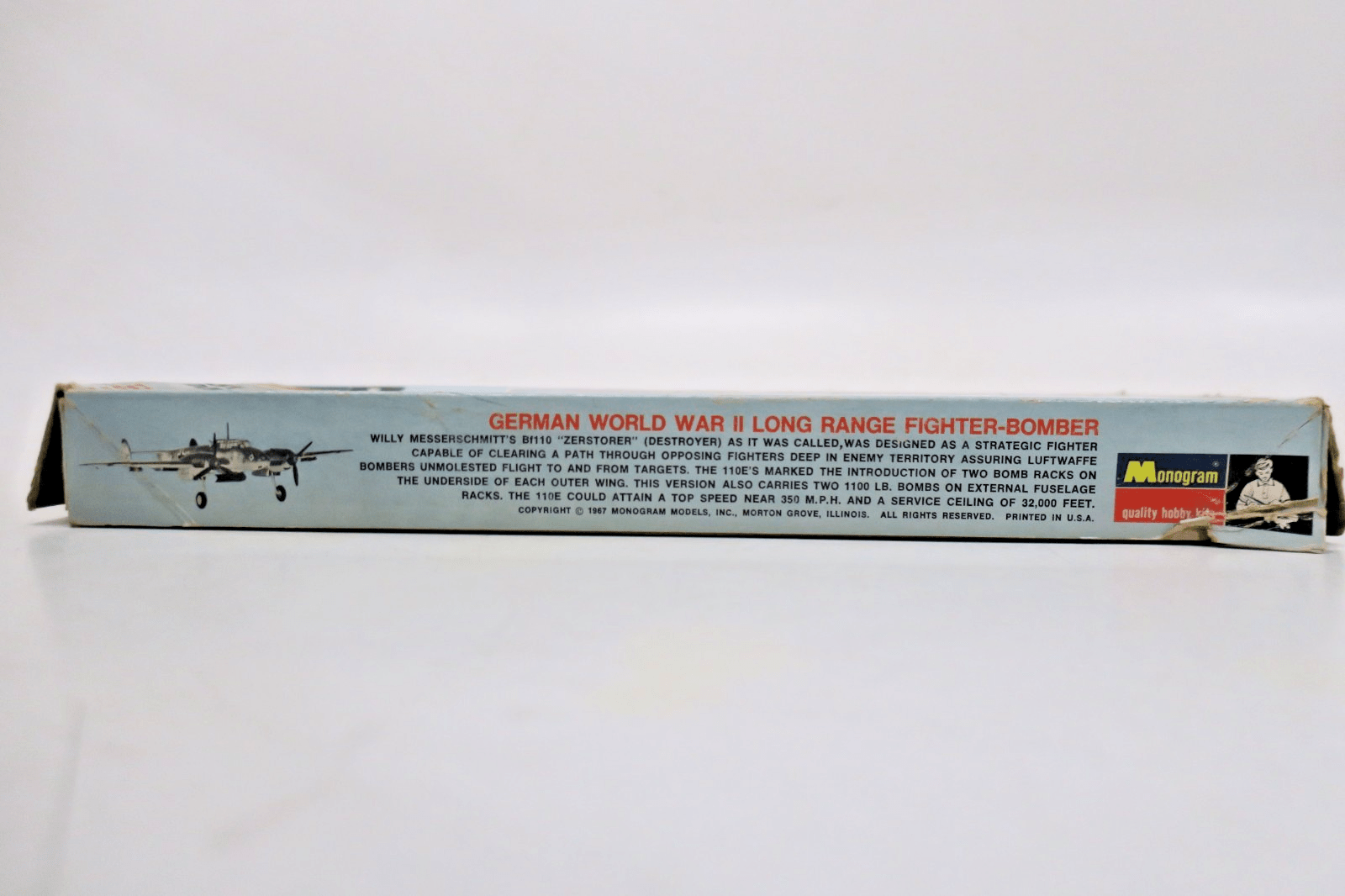 Monogram 1/72 BF - 110 E - 1 Messerschmitt Model Kit PA162 - WISE GUYS HOBBIES LLC