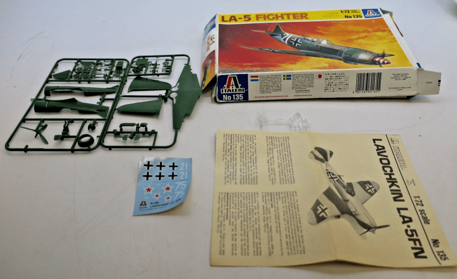 Italeri 1/72 LA-5 Fighter Model Kit 135 - WISE GUYS HOBBIES LLC