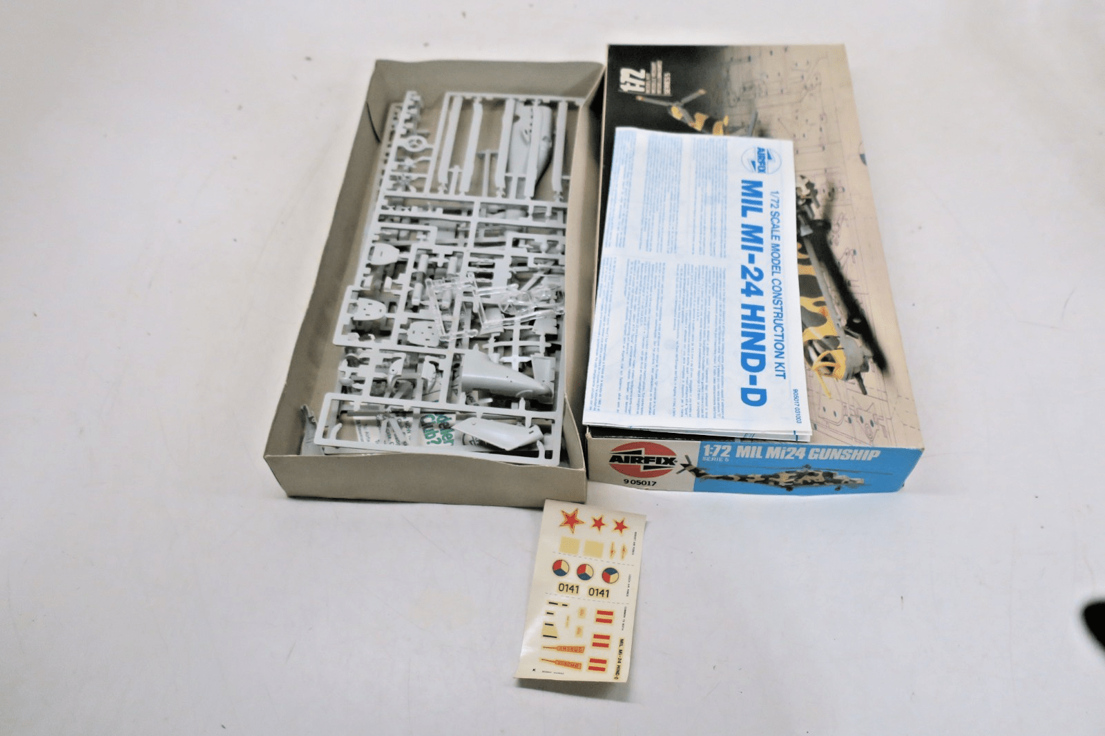 Airfix 1/72 MIL Mi24 Gunship Model Kit 9 05017 - WISE GUYS HOBBIES LLC