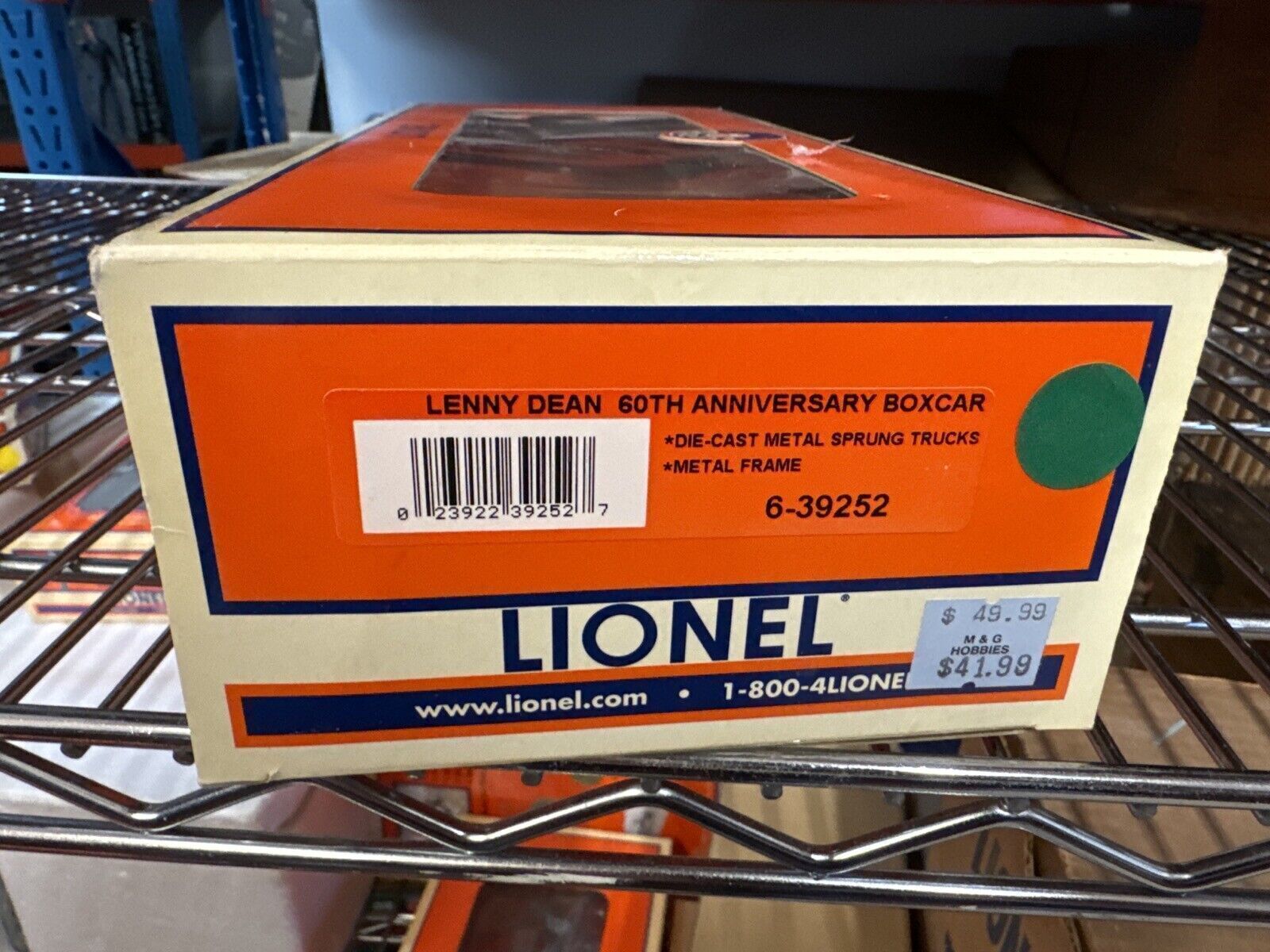LIONEL 6-39252 LENNY DEAN 60TH ANNIVERSARY BOXCAR ~BRAND NEW~ SEALED - WISE GUYS HOBBIES LLC
