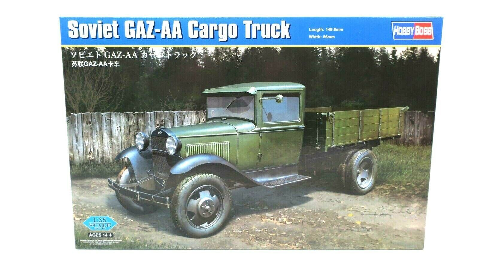 Hobbyboss 1/35 83836 Soviet GAZ-AA Cargo Truck Model Kit - WISE GUYS HOBBIES LLC