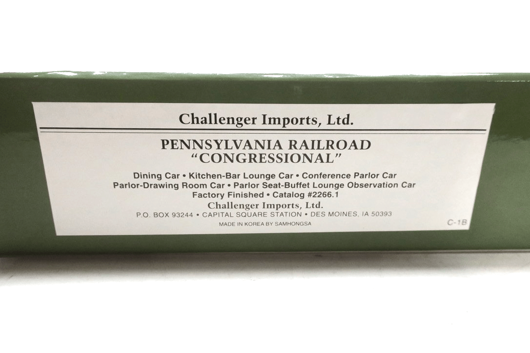 CHALLENGER IMPORTS PRR CONGRESSIONAL LINE HO BRASS 10 CAR SET NEW RARE - WISE GUYS HOBBIES LLC