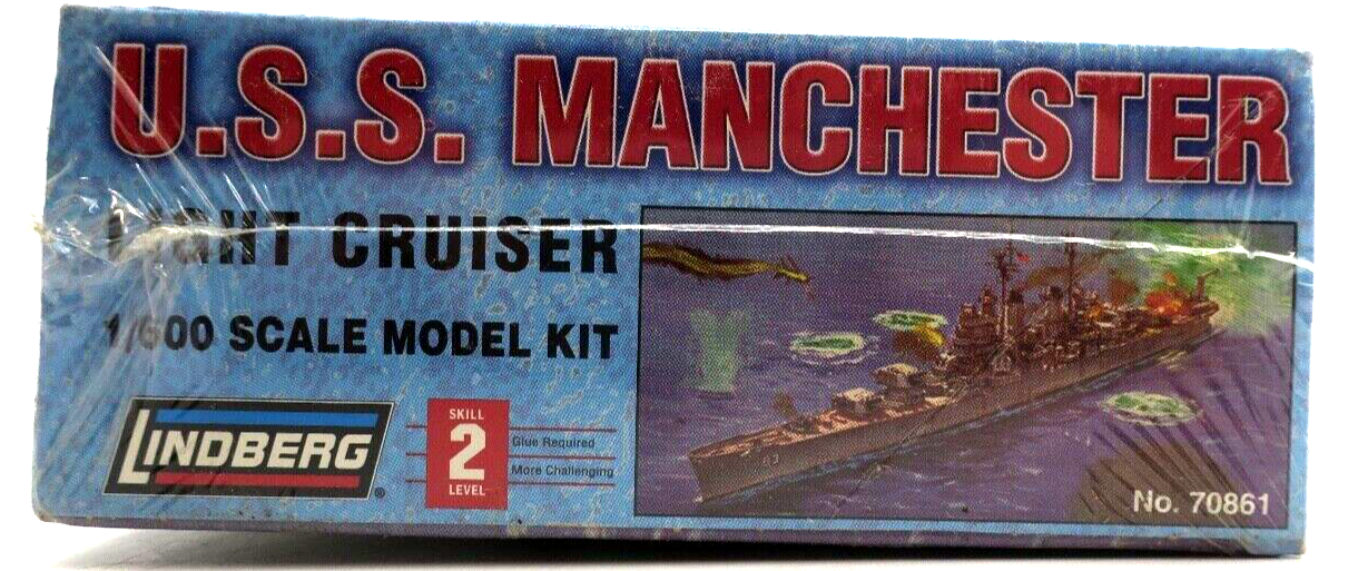 Lindberg 1/600 USS Manchester Model Kit - WISE GUYS HOBBIES LLC