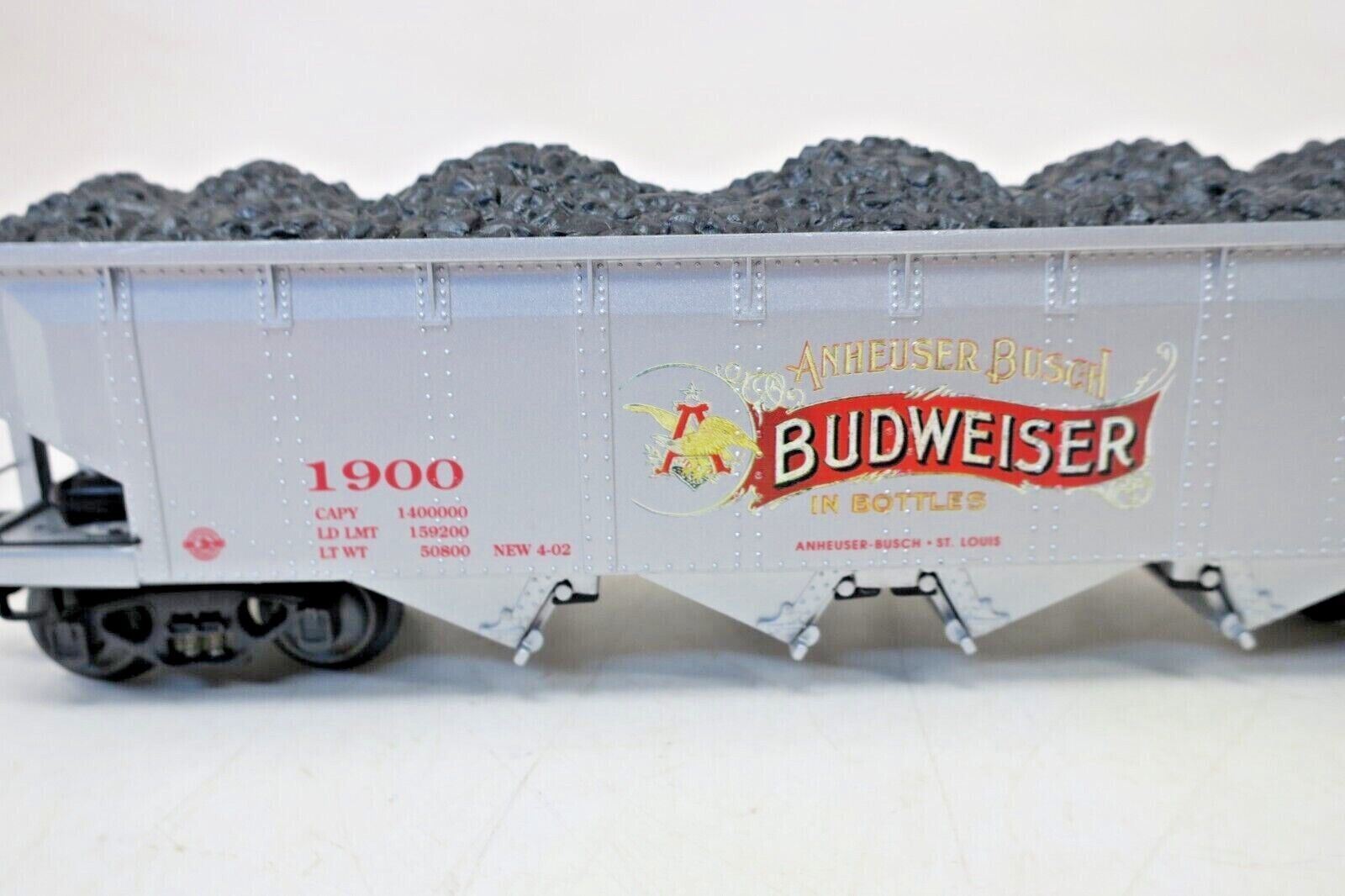 2002 K-line O-scale Anheuser Busch  K623-5602 Diecast Hopper W/ Load - WISE GUYS HOBBIES LLC
