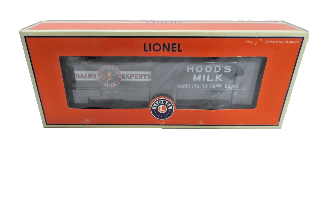 Lionel O gauge 3 rail Item 6 - 17355 Hood's Milk Car - road GPEX 550 New in box - WISE GUYS HOBBIES LLC