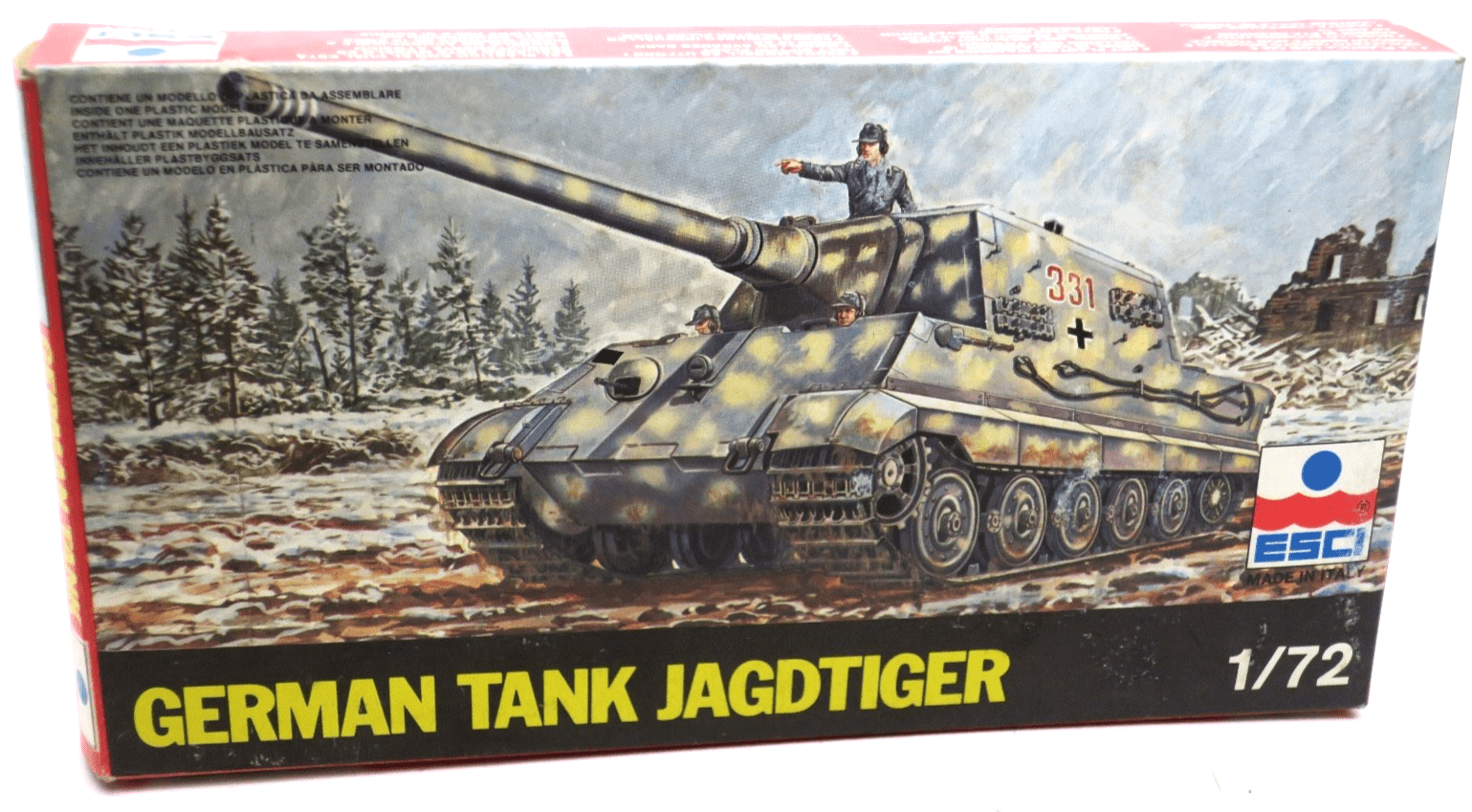 ESCI 1/72 German Tank JagdTiger Model Kit 8014 - WISE GUYS HOBBIES LLC