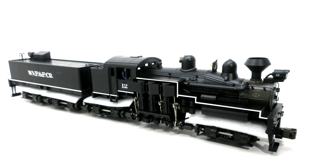 MTH  20-3023-1 W.V.P.&P. Shay Die-Cast Steam Engine & Tender w/ProtoSound - WISE GUYS HOBBIES LLC