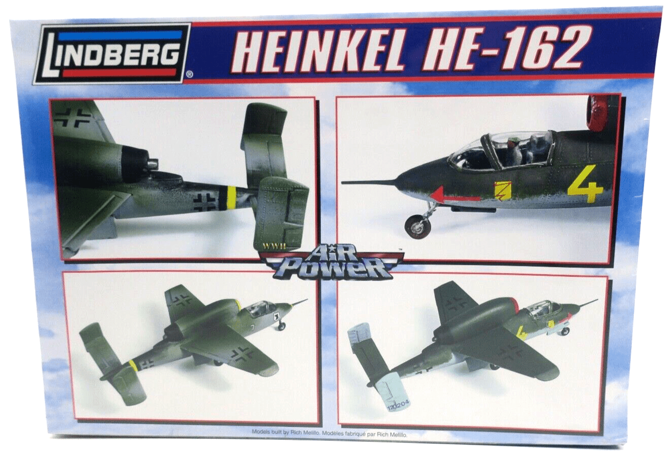 Lindberg Air Power 1/72 Heinkel HE-162 Model Kit No. 70518 - WISE GUYS HOBBIES LLC