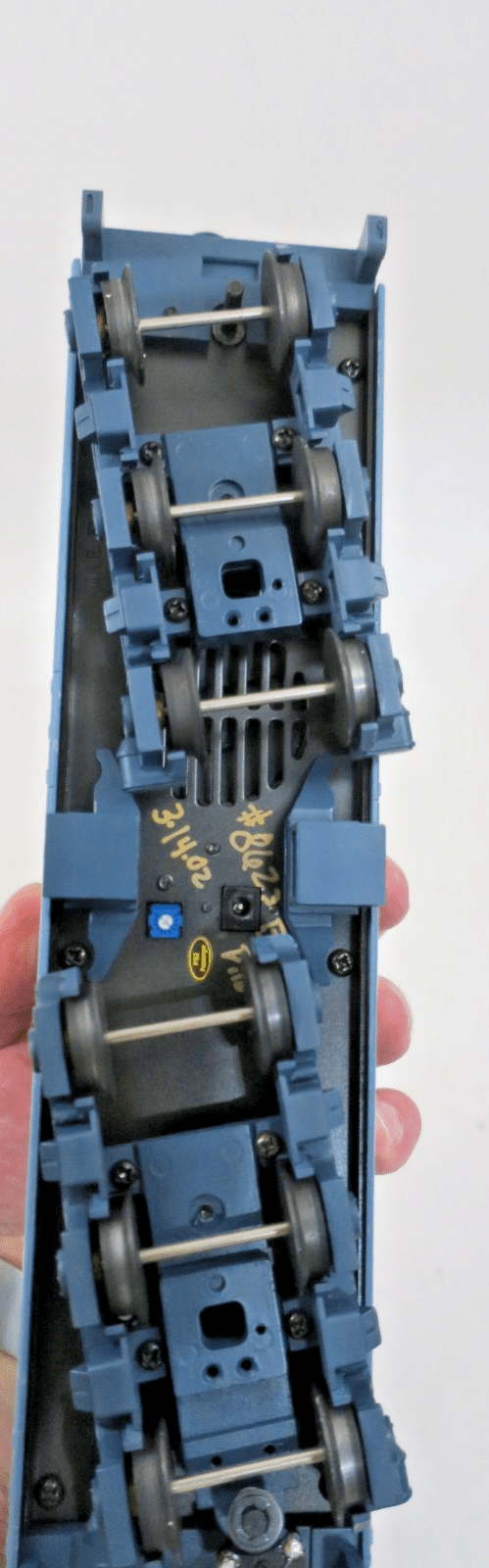 MTH 20 - 3194 - 1 Santa Fe 4 - 6 - 4 Blue Goose Steam & Tender  3460 PRODUCTION SAMPLE - WISE GUYS HOBBIES LLC