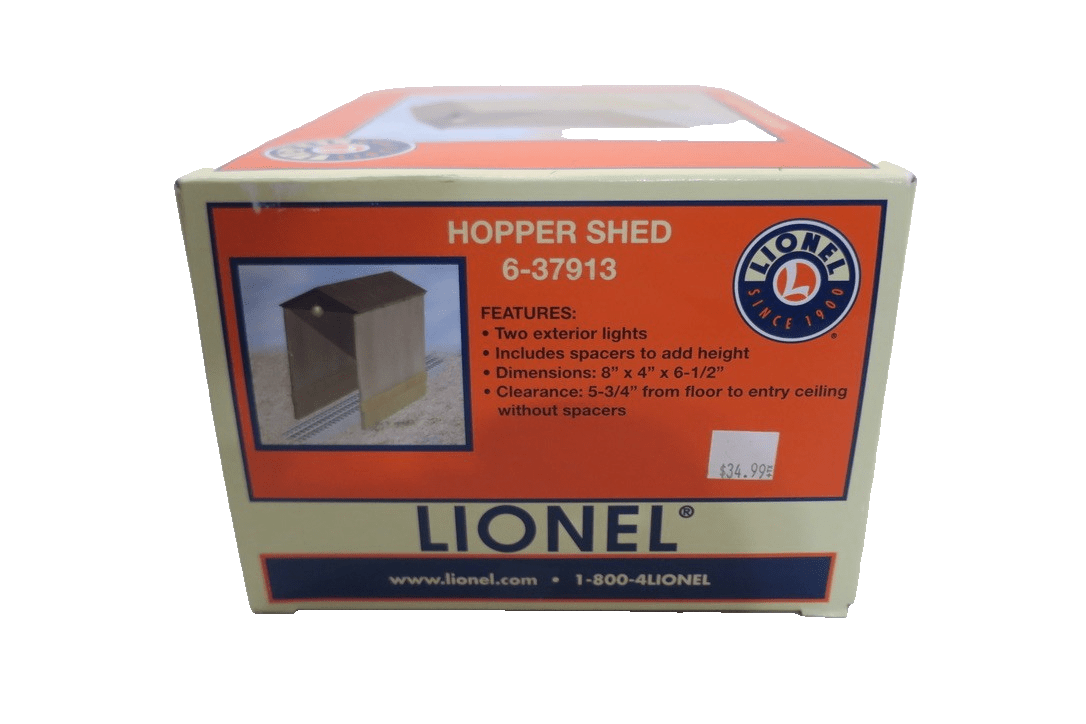 LIONEL HOPPER SHED BUILDING ACCESSORY 6 - 37913 O GAUGE FASTRACK TUNNEL TRAIN - WISE GUYS HOBBIES LLC