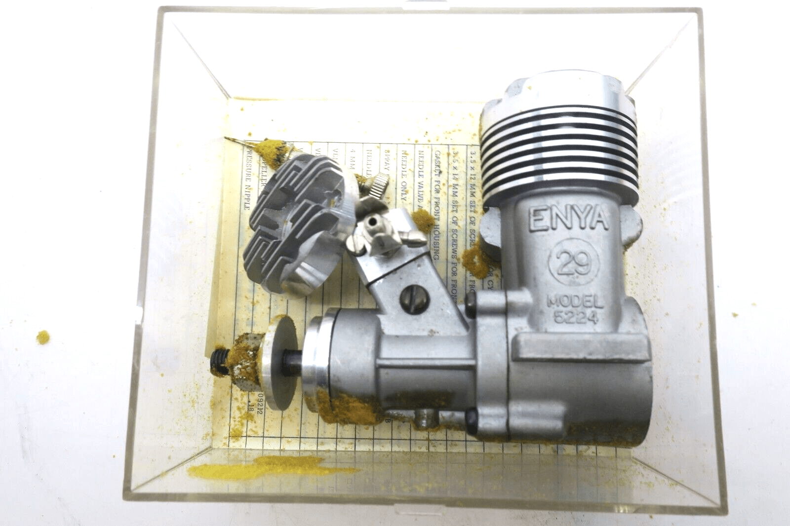 Enya 29 Nitro Model Airplane Engine 5224 with Extra Head - WISE GUYS HOBBIES LLC