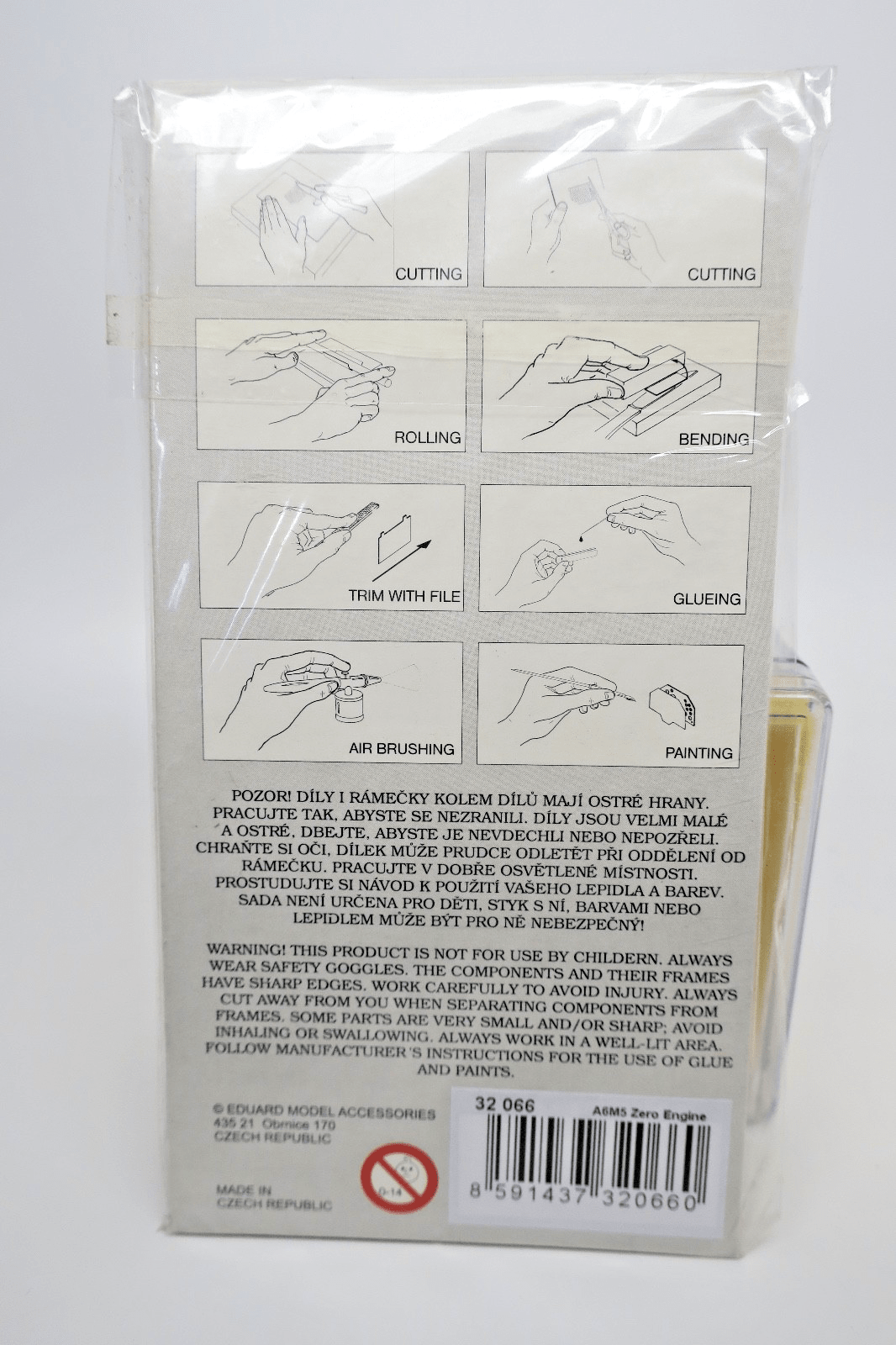 Eduard 1/32 A6M5 Zero Engine Photo - Etch Detail Set 32066 - WISE GUYS HOBBIES LLC