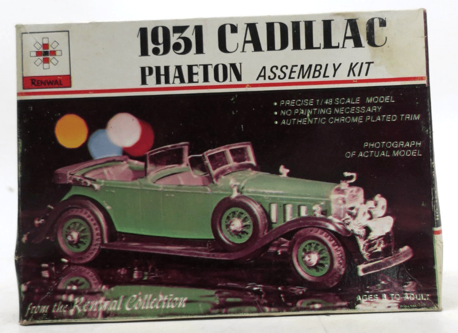 Renwal 1/48 1931 Cadillac Phaeton Model Kit 153 - WISE GUYS HOBBIES LLC