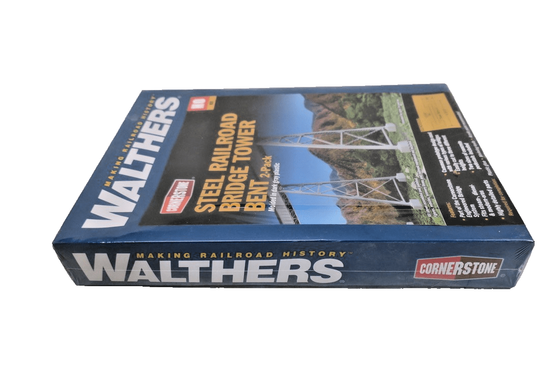 Walthers 933 - 4554 Steel Railroad Bridge Tower Kit HO Scale Train - WISE GUYS HOBBIES LLC