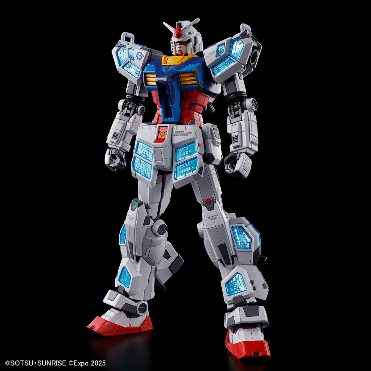 Bandai EG 1/144 RX-78F00/E Gundam w/ EX-001 G.L.R.S.S. Feather Unit Model Kit - WISE GUYS HOBBIES LLC