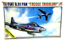 ESCI 1/48 FIAT G.91 PAN "Frecce Tricolori" Model Kit SC - 4028 - WISE GUYS HOBBIES LLC