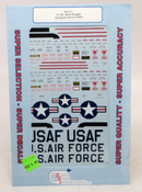 Super Scale International 1/48 F-102 Delta Dagger Stencil Data Decals