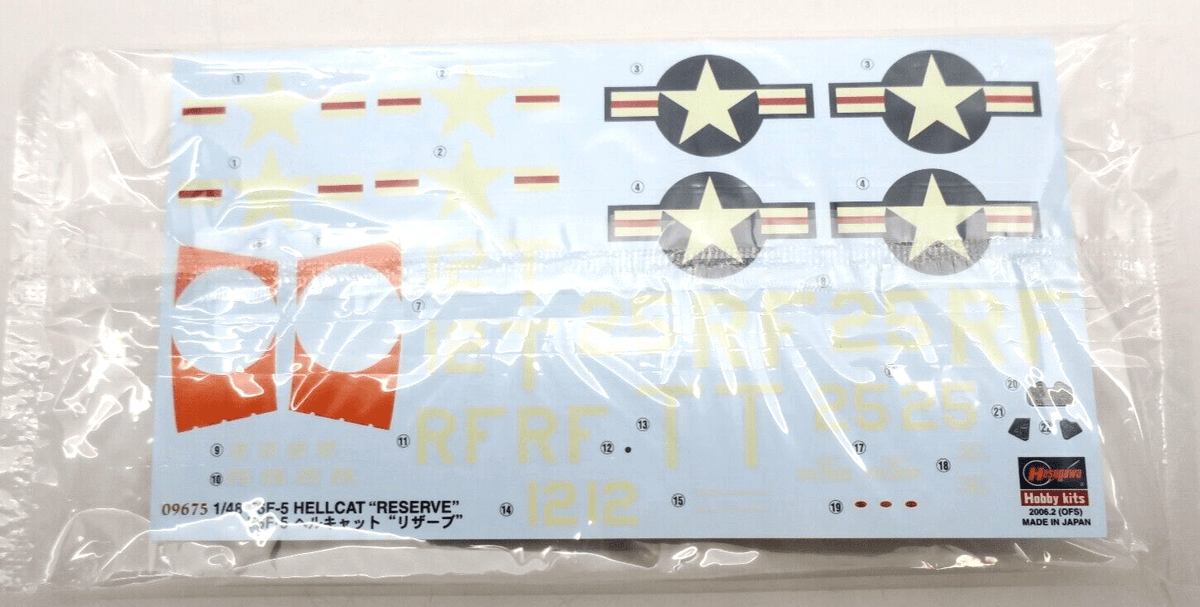 Hasegawa 1/48 F6F-Hellcat with Photoetch Model Kit - WISE GUYS HOBBIES LLC