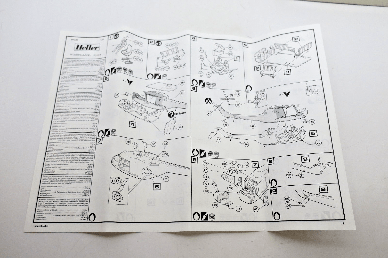 Heller 1/72 Lynx HAS Model Kit - WISE GUYS HOBBIES LLC
