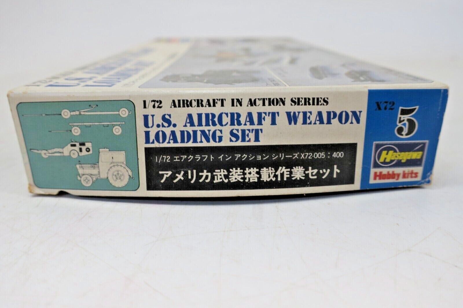 HASEGAWA U.S. AIRCRAFT WEAPON LOADING SET X72-005:400 (1987) 35005 1/72 SCALE - WISE GUYS HOBBIES LLC