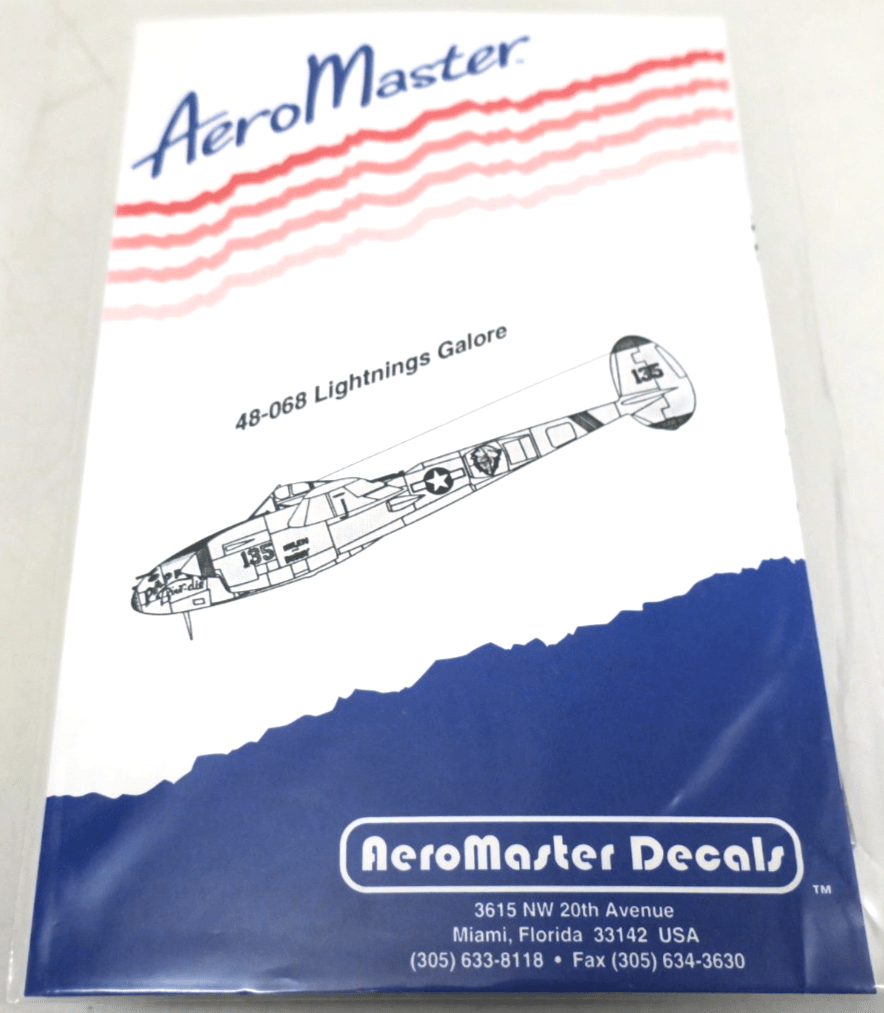 Aeromaster Decals 48068 Lightnings Galore - WISE GUYS HOBBIES LLC