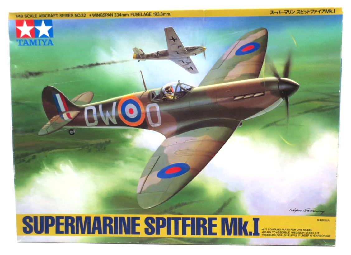 Tamiya 1/48 Supermarine Spitfire Mk.I Model Kit 32 - WISE GUYS HOBBIES LLC