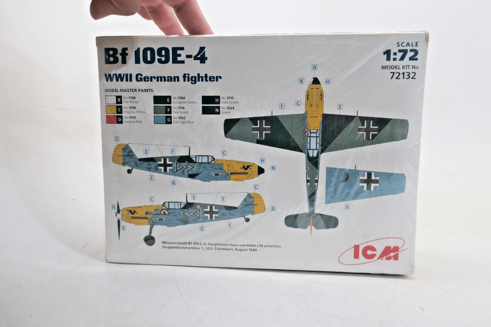 ICM 1/72 BF-109 E-4 Plastic Model Kit 72132 SEALED - WISE GUYS HOBBIES LLC