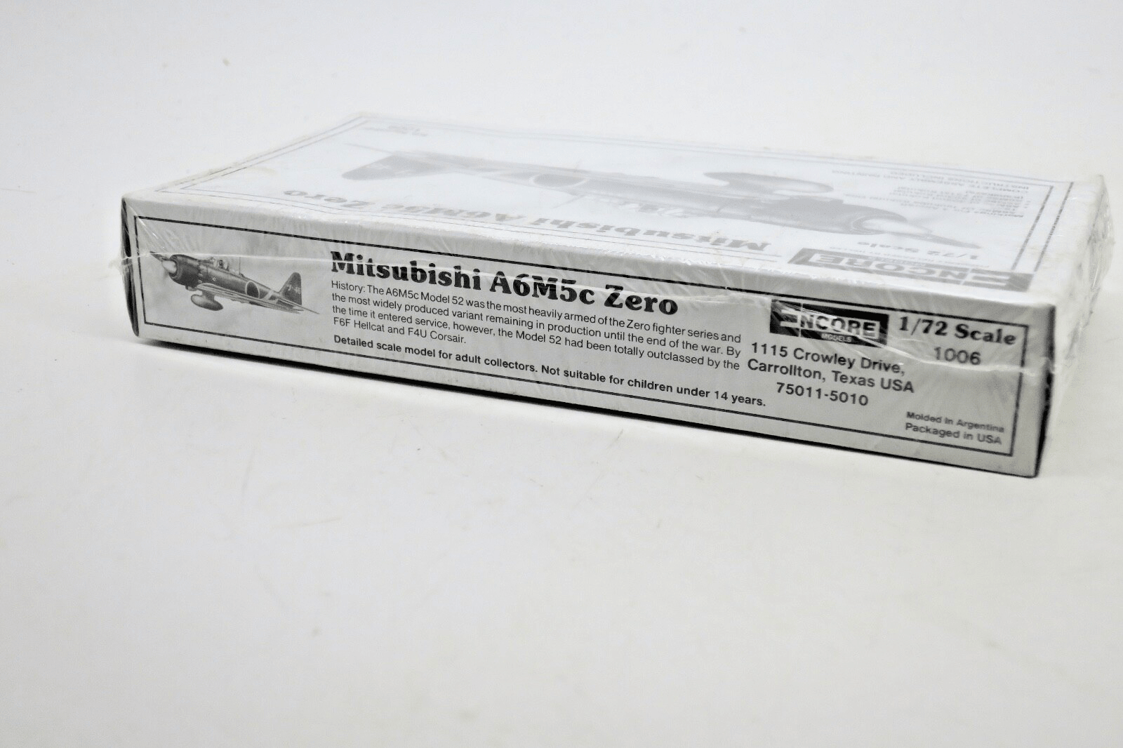 Encore 1/72 Mitsubishi A6M5c Zero Model Kit 1006 - WISE GUYS HOBBIES LLC