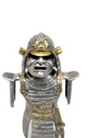 Franklin Mint Japanese Samurai Armor Through The Ages 24k Gold Pewter Warrior 8" - WISE GUYS HOBBIES LLC