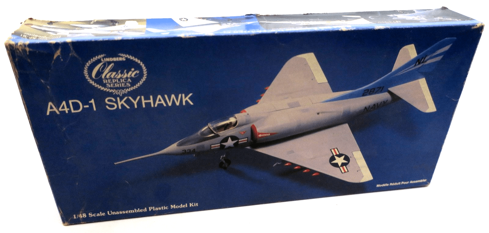 Vintage Lindberg Classic Replica Series 1/48 A4D - 1 Skyhawk Model Kit - WISE GUYS HOBBIES LLC