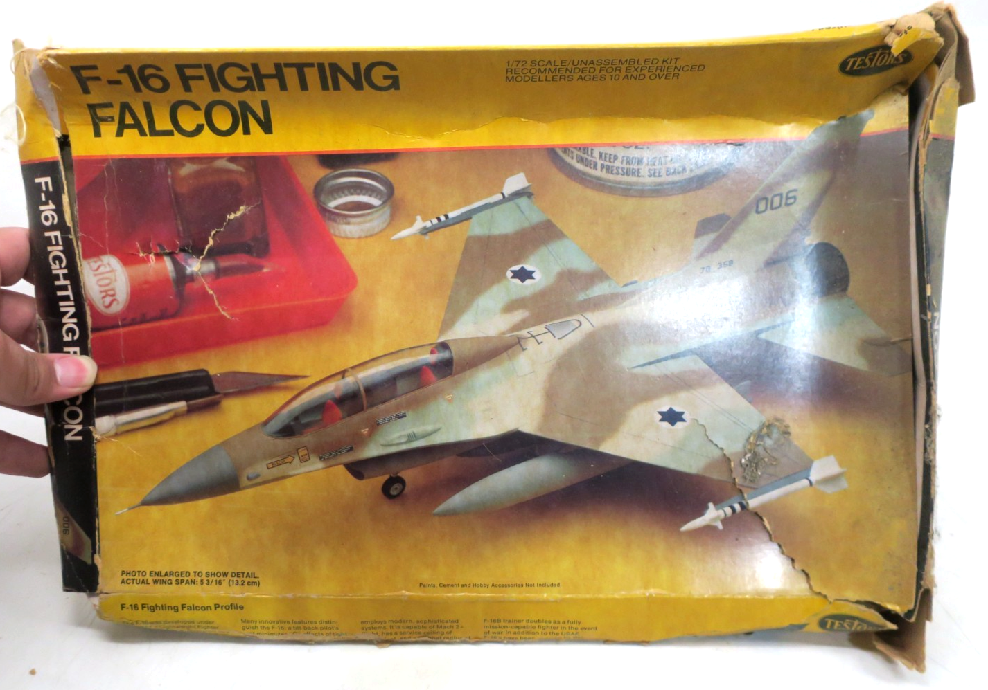 Testors Italeri 1/72 F-16 Fighting Falcon Plastic Model Kit 683 Damaged Box - WISE GUYS HOBBIES LLC