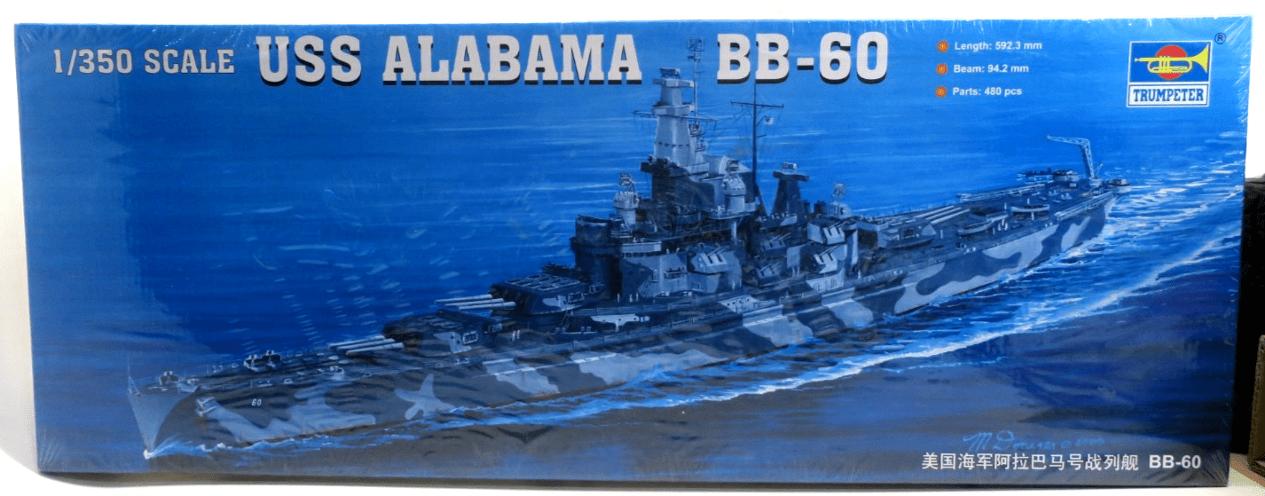 Trumpeter 1/350 USS Alabama BB-60 Model Kit 05307 SEALED - WISE GUYS HOBBIES LLC