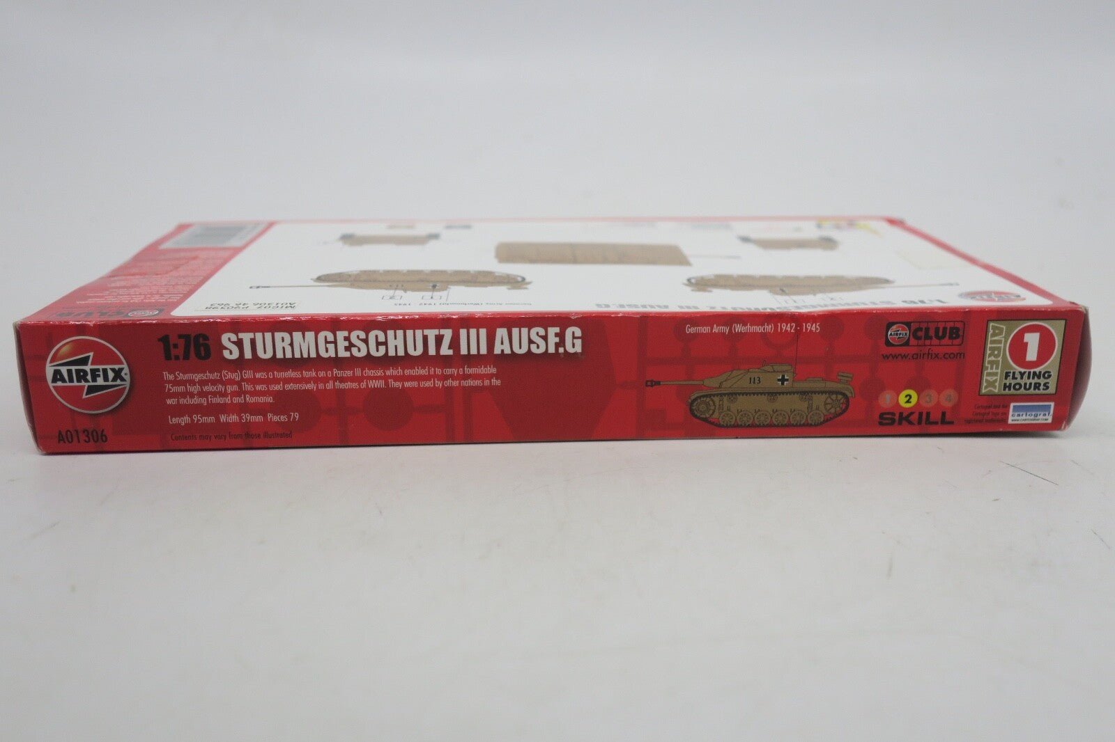 Airfix 1/76 Sturmgeschutz III Ausf.G Model Kit - WISE GUYS HOBBIES LLC