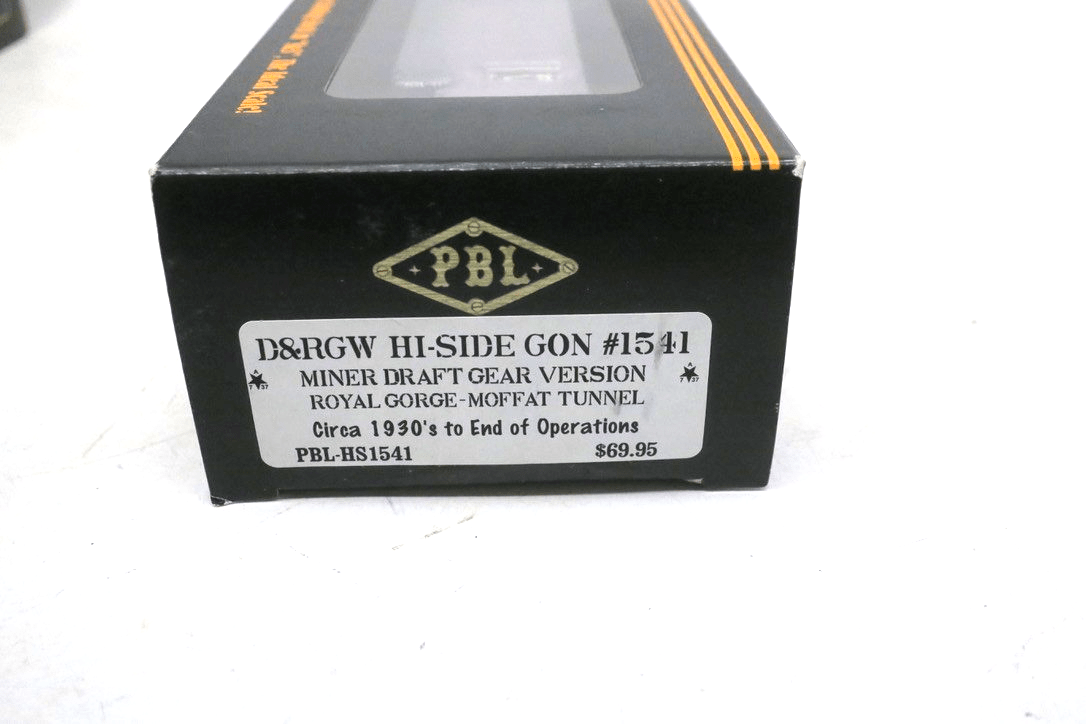 NEW! Sn3 PBL D&RGW High Side Gondola 1541 1:64 - WISE GUYS HOBBIES LLC