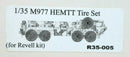 CAM 1:35 M977 HEMITT TIRE SET FOR REVELL P/N: R35-005