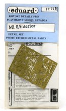Eduard Photo Etch 1/72 Mi 8/interior Detail Set 72 - 010 - WISE GUYS HOBBIES LLC