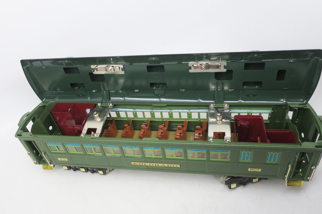 MTH STANDARD GAUGE 10-1078B STATE CAR COACH "COLORADO" 413 PASSENGER CAR - WISE GUYS HOBBIES LLC