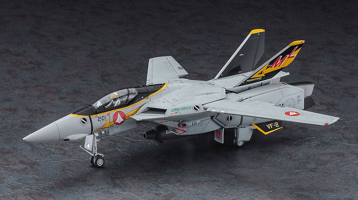 Hasegawa 1/48 VF-1A Valkyrie "VF-2 Sonicbirds" Model Kit - WISE GUYS HOBBIES LLC