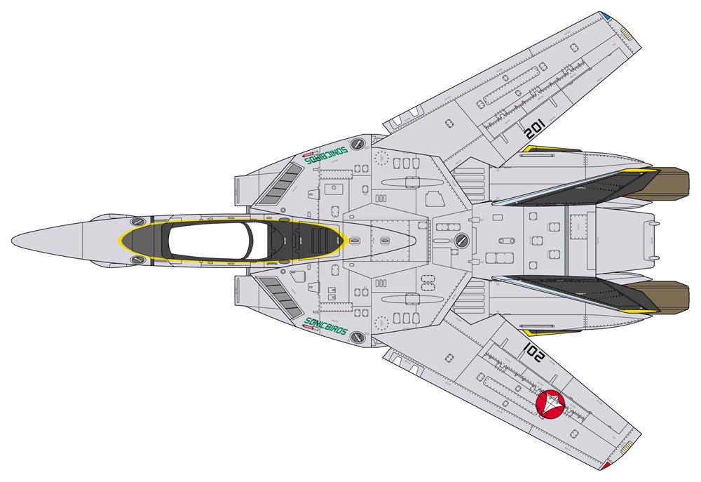 Hasegawa 1/48 VF-1A Valkyrie "VF-2 Sonicbirds" Model Kit - WISE GUYS HOBBIES LLC