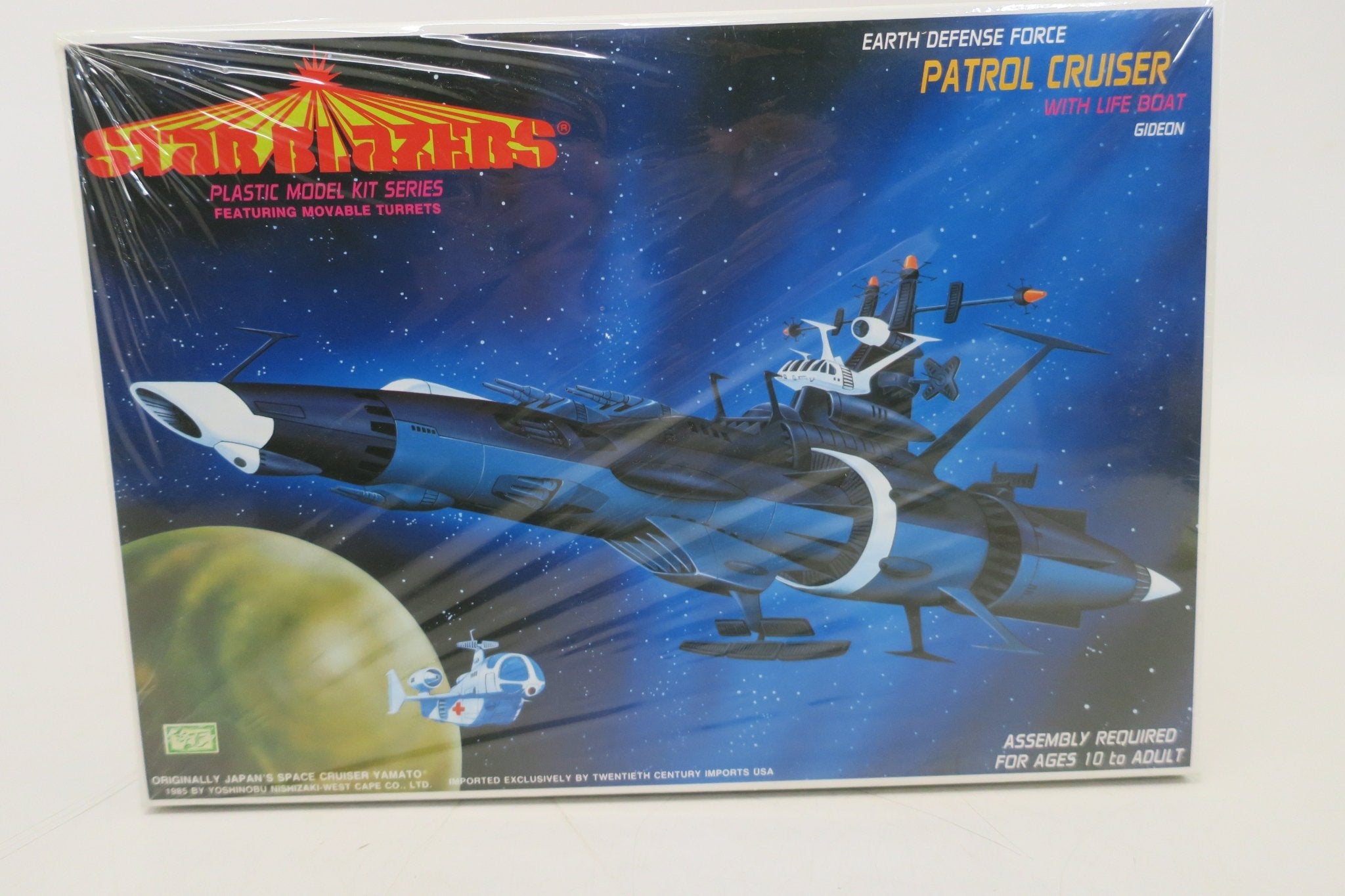 TCI Bandai Star Blazers 1/700 Earth Defense Force Patrol Cruiser Model Kit 36094 - WISE GUYS HOBBIES LLC