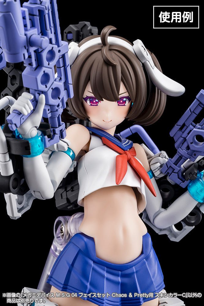 Megami Device - M.S.G. 04 Face Set Chaos & Pretty Skin Color C - WISE GUYS HOBBIES LLC