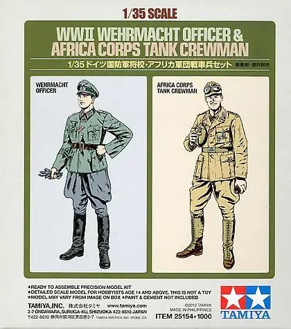 Tamiya 1/35 WWII Wehrmacht Officer Model Kit - WISE GUYS HOBBIES LLC