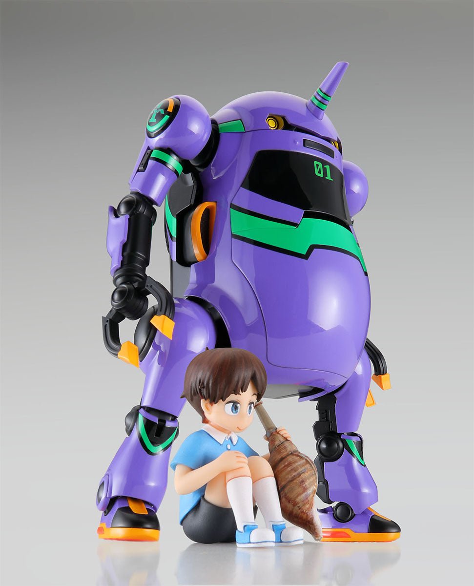 Hasegawa MechatroWeGo x Evangelion: Unit - 01 + Shinji Ikari Model Kit - WISE GUYS HOBBIES LLC