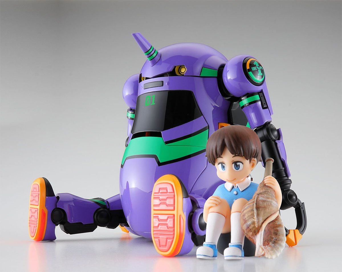 Hasegawa MechatroWeGo x Evangelion: Unit - 01 + Shinji Ikari Model Kit - WISE GUYS HOBBIES LLC