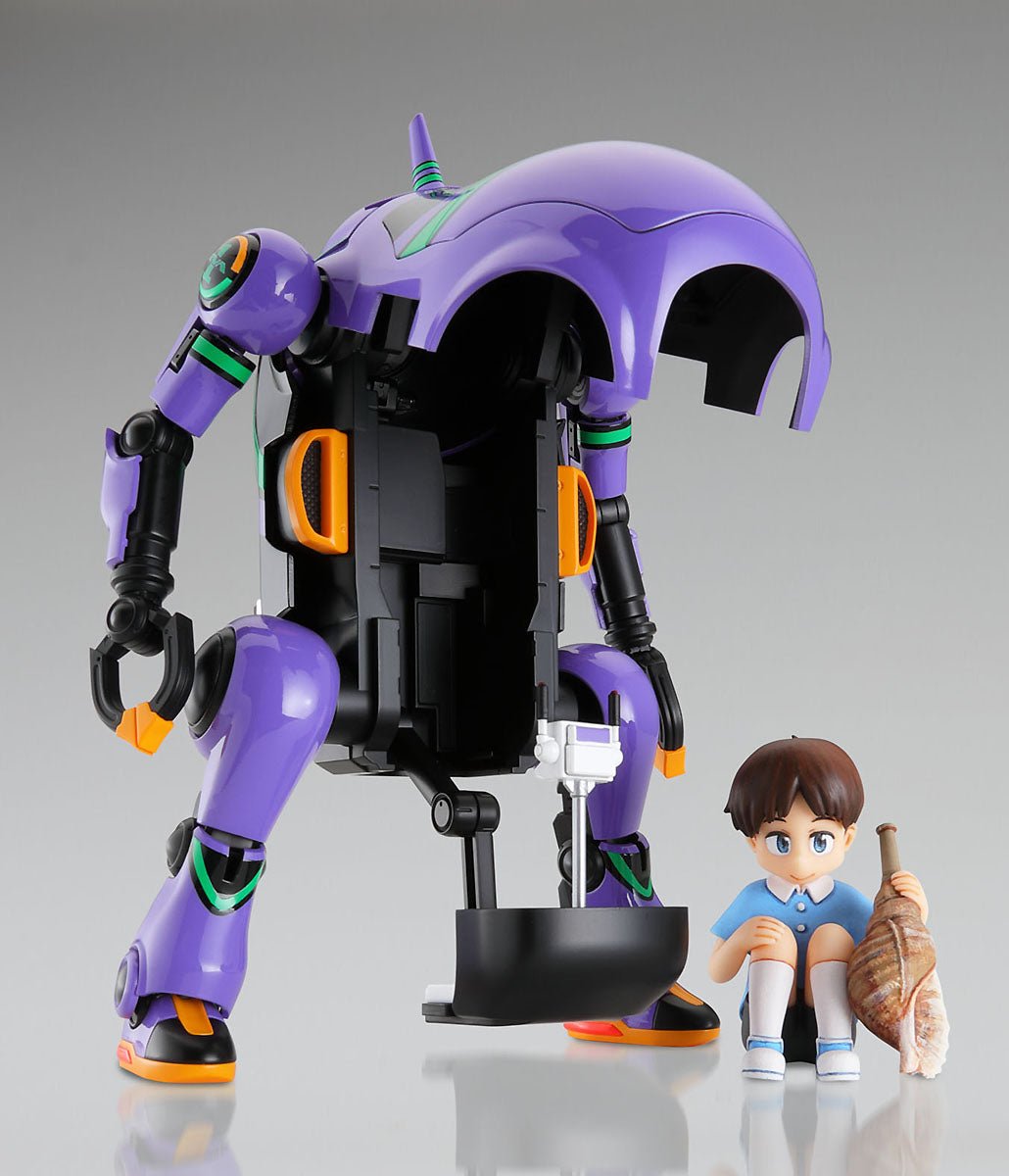 Hasegawa MechatroWeGo x Evangelion: Unit - 01 + Shinji Ikari Model Kit - WISE GUYS HOBBIES LLC