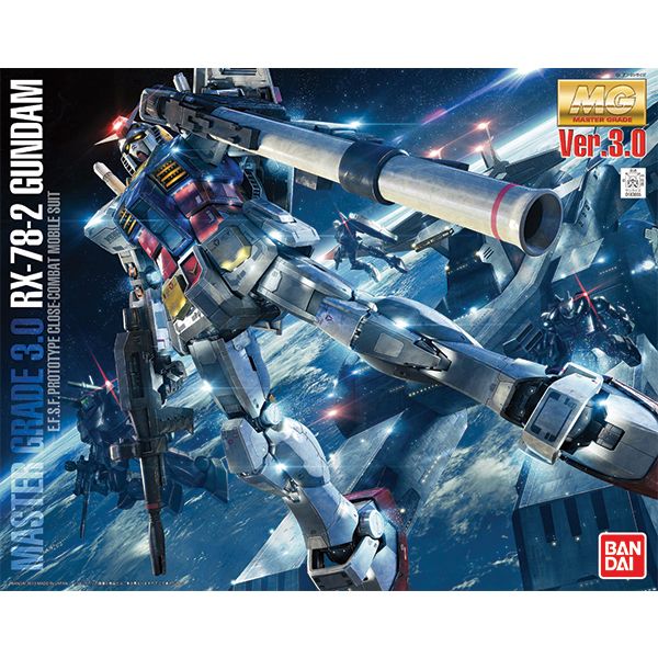 MG 1/100 RX - 78 - 2 Gundam Ver 3.0 Model Kit - WISE GUYS HOBBIES LLC