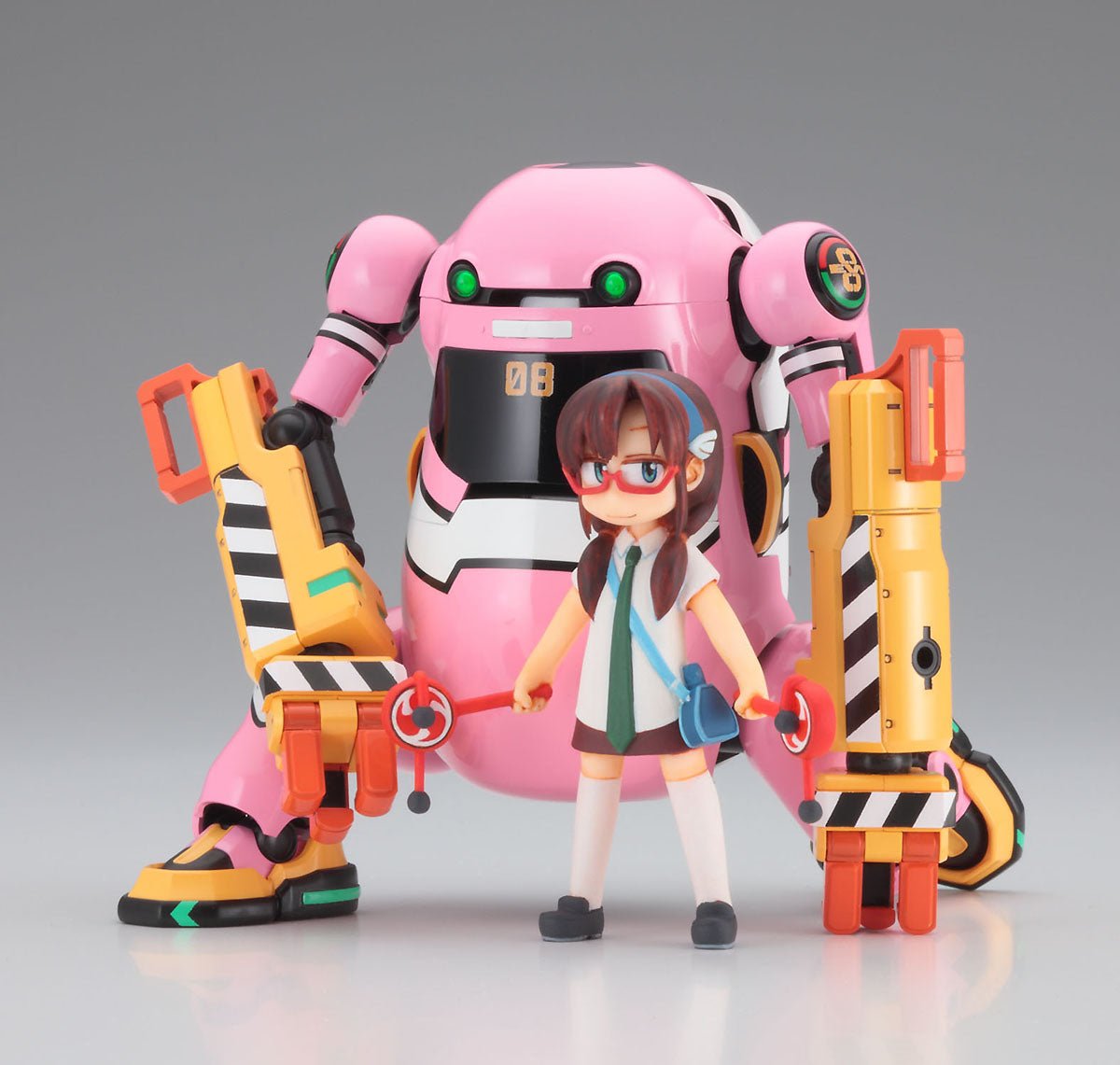 Hasegawa MechatroWeGo x Evangelion: Unit - 08 + Mari Makinami Illustrious Model Kit - WISE GUYS HOBBIES LLC