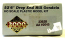 PROTO SERIES 2000 52'6" DROP END MILL GONDOLA HO SCALE PLASTIC KIT AA 2045